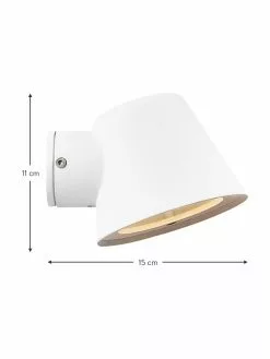Nordlux Au&szlig;enwandleuchte Aleria in Wei&szlig;, B 12 x H 11 cm -Leuchten Verkaufsladen Aussenwandleuchte Aleria in Weiss 2