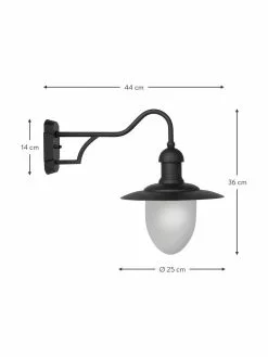 Lucide Außenwandleuchte Anne mit Glasschirm, B 25 x H 35 cm 9 Lucide Außenwandleuchte Anne mit Glasschirm, B 25 x H 35 cm -Leuchten Verkaufsladen Aussenwandleuchte Anne mit Glasschirm 2