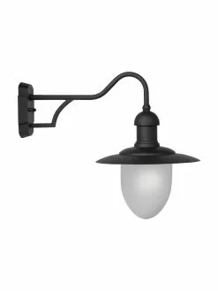 Lucide Au&szlig;enwandleuchte Anne mit Glasschirm, B 25 x H 35 cm