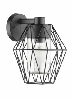 Außenwandleuchte Canove mit Glasschirm, B 23 x H 29 cm