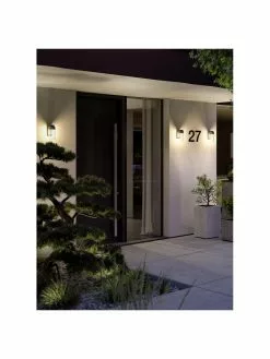 Paulmann Au&szlig;enwandleuchte Lantea mit Glasschirm, B 9 x T 14 cm -Leuchten Verkaufsladen Aussenwandleuchte Lantea mit Glasschirm 5