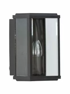 Searchlight Au&szlig;enwandleuchte Wally mit Glasschirm, B 16 x H 25 cm