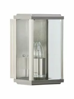 Searchlight Au&szlig;enwandleuchte Wally mit Glasschirm, B 16 x H 25 cm