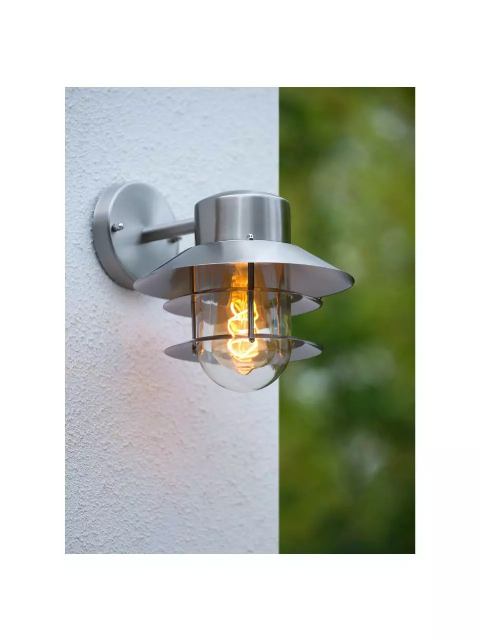 Lucide Außenwandleuchte Zico mit Glasschirm, B 22 x H 24 cm 4 Lucide Außenwandleuchte Zico mit Glasschirm, B 22 x H 24 cm – Bild 2