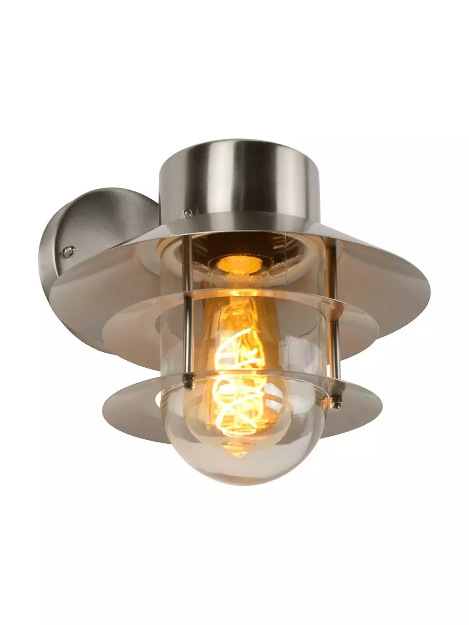 Lucide Außenwandleuchte Zico mit Glasschirm, B 22 x H 24 cm 8 Lucide Außenwandleuchte Zico mit Glasschirm, B 22 x H 24 cm – Bild 6