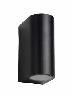 Lucide Außenwandleuchte Zora in Schwarz, B 7 x H 15 cm