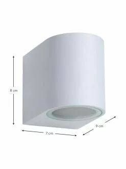 Lucide Außenwandleuchte Zora in Weiß, B 7 x H 8 cm 8 Lucide Außenwandleuchte Zora in Weiß, B 7 x H 8 cm -Leuchten Verkaufsladen Aussenwandleuchte Zora in Weiss 12