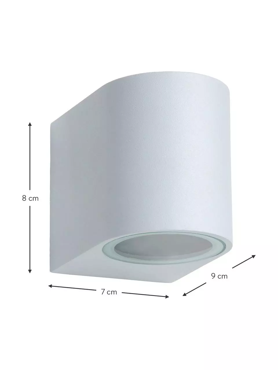 Lucide Außenwandleuchte Zora in Weiß, B 7 x H 8 cm 5 Lucide Außenwandleuchte Zora in Weiß, B 7 x H 8 cm – Bild 3