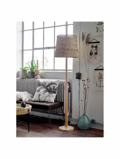 Bloomingville Boho-Stehlampe Ratto aus Gummibaumholz, Ø 40 x H 160 cm -Leuchten Verkaufsladen Boho Stehlampe Ratto aus Gummibaumholz 3