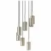 Westwing Collection Cluster-Pendelleuchte Arvo in Chromfarben, Ø 38 x H 120 cm -Leuchten Verkaufsladen Cluster Pendelleuchte Arvo in Chromfarben