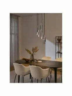 Westwing Collection Cluster-Pendelleuchte Arvo in Chromfarben, Ø 38 x H 120 cm 10 Westwing Collection Cluster-Pendelleuchte Arvo in Chromfarben, Ø 38 x H 120 cm -Leuchten Verkaufsladen Cluster Pendelleuchte Arvo in Chromfarben 2