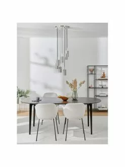 Westwing Collection Cluster-Pendelleuchte Arvo in Chromfarben, Ø 38 x H 120 cm 11 Westwing Collection Cluster-Pendelleuchte Arvo in Chromfarben, Ø 38 x H 120 cm -Leuchten Verkaufsladen Cluster Pendelleuchte Arvo in Chromfarben 3