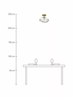 Westwing Collection Deckenleuchte Amora aus transparentem Glas, Ø 35 x H 28 cm -Leuchten Verkaufsladen Deckenleuchte Amora aus transparentem Glas 8