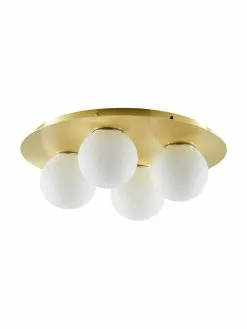 Westwing Collection Deckenleuchte Hitch aus Opalglas, Ø 36 x H 12 cm