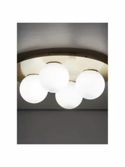 Westwing Collection Deckenleuchte Hitch aus Opalglas, Ø 36 x H 12 cm -Leuchten Verkaufsladen Deckenleuchte Hitch aus Opalglas 4