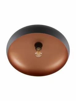 Deckenleuchte Jeff in Kupfer-Schwarz, Ø 40 x H 17 cm 11 Deckenleuchte Jeff in Kupfer-Schwarz, Ø 40 x H 17 cm -Leuchten Verkaufsladen Deckenleuchte Jeff in Kupfer Schwarz 3