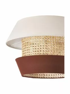 Westwing Collection Deckenleuchte Klea aus Wiener Geflecht in Creme/Braun, Ø 45 x H 30 cm -Leuchten Verkaufsladen Deckenleuchte Klea aus Wiener Geflecht in CremeBraun 3