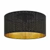 Deckenleuchte Varillas in Schwarz-Gold, Ø 48 x H 22 cm -Leuchten Verkaufsladen Deckenleuchte Varillas in Schwarz Gold