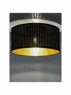 Deckenleuchte Varillas in Schwarz-Gold, Ø 48 x H 22 cm -Leuchten Verkaufsladen Deckenleuchte Varillas in Schwarz Gold 3