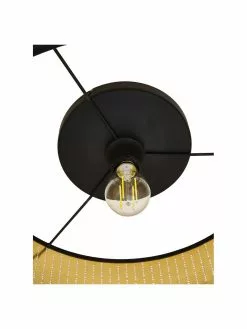 Deckenleuchte Varillas in Schwarz-Gold, Ø 48 x H 22 cm -Leuchten Verkaufsladen Deckenleuchte Varillas in Schwarz Gold 5