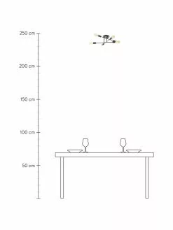 Westwing Collection Deckenleuchte Venja in Schwarz, Ø 55 x H 20 cm -Leuchten Verkaufsladen Deckenleuchte Venja in Schwarz 3