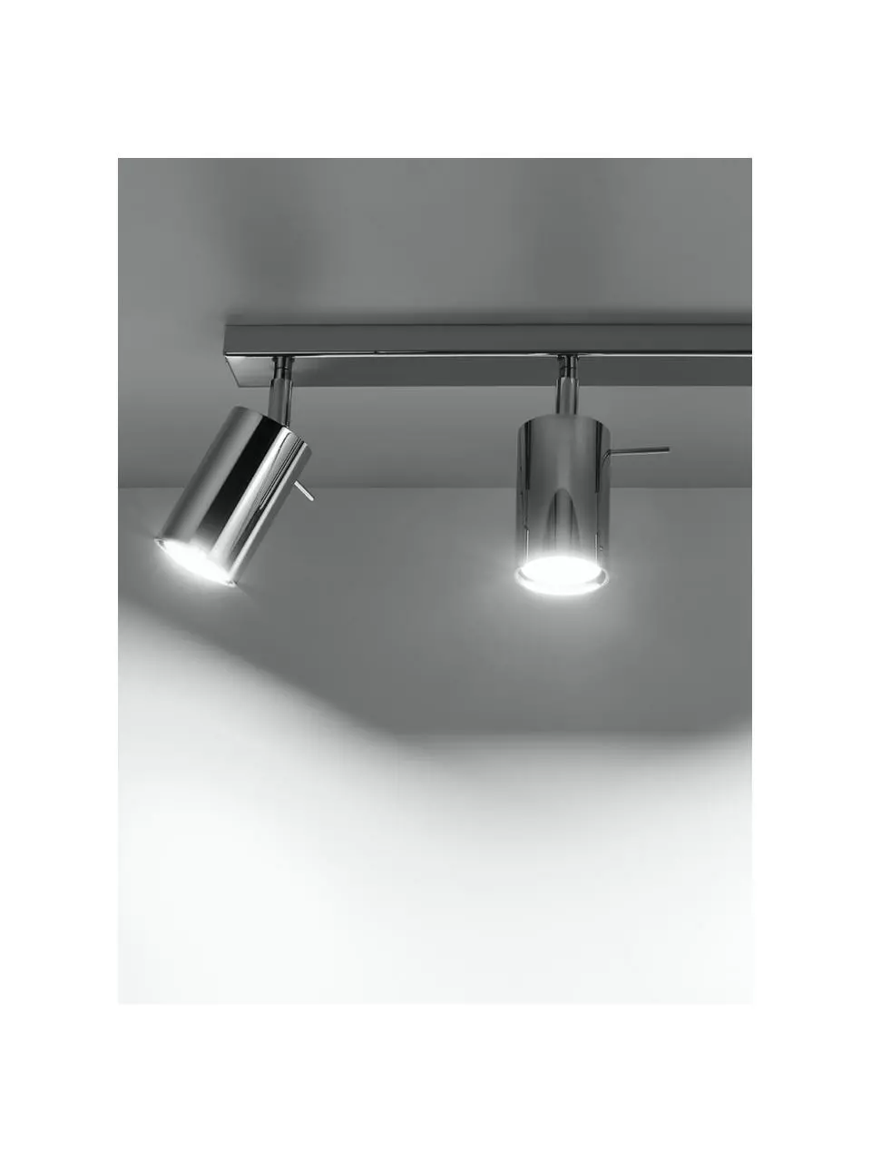 Deckenstrahler Etna in Chrom, B 45 x H 15 cm 6 Deckenstrahler Etna in Chrom, B 45 x H 15 cm – Bild 4