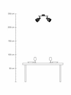 Deckenstrahler Rolet im Industrial-Style, B 35 x H 18 cmNur noch wenige verfügbar -Leuchten Verkaufsladen Deckenstrahler Rolet im Industrial Style 8