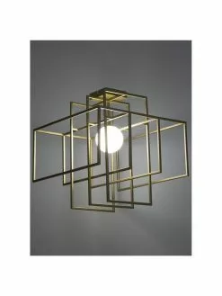 Westwing Collection Design Deckenleuchte Rubic mit Glasschirm, B 40 x H 43 cm -Leuchten Verkaufsladen Design Deckenleuchte Rubic mit Glasschirm 3