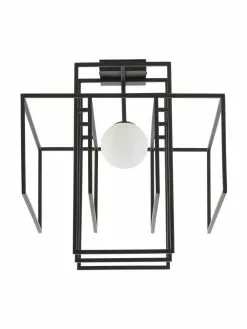 Westwing Collection Design Deckenleuchte Rubic mit Glasschirm, B 40 x H 43 cm -Leuchten Verkaufsladen Design Deckenleuchte Rubic mit Glasschirm 8