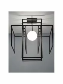 Westwing Collection Design Deckenleuchte Rubic mit Glasschirm, B 40 x H 43 cm -Leuchten Verkaufsladen Design Deckenleuchte Rubic mit Glasschirm 9