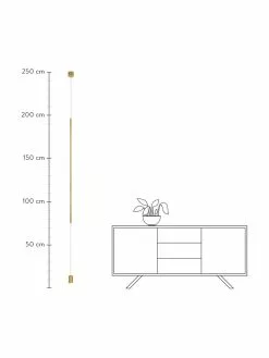 Design LED-Pendelleuchte mit Bodenverankerung Elettra in Goldfarben, Ø 7 x H 120 cmNur noch wenige verfügbar 10 Design LED-Pendelleuchte mit Bodenverankerung Elettra in Goldfarben, Ø 7 x H 120 cmNur noch wenige verfügbar -Leuchten Verkaufsladen Design LED Pendelleuchte mit Bodenverankerung Elettra in Goldfarben 2