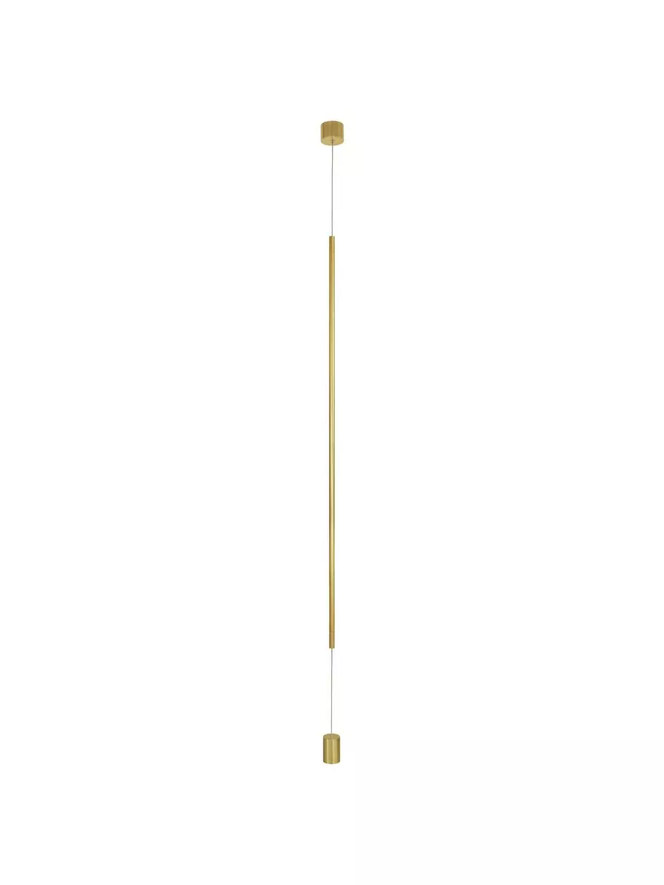 Design LED-Pendelleuchte mit Bodenverankerung Elettra in Goldfarben, Ø 7 x H 120 cmNur noch wenige verfügbar 3 Design LED-Pendelleuchte mit Bodenverankerung Elettra in Goldfarben, Ø 7 x H 120 cmNur noch wenige verfügbar