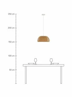 Westwing Collection Design Pendelleuchte Eden aus Bambus, Ø 45 x H 21 cm -Leuchten Verkaufsladen Design Pendelleuchte Eden aus Bambus 3