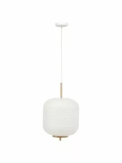 Westwing Collection Design Pendelleuchte Misaki aus Reispapier, Ø 35 x H 63 cm -Leuchten Verkaufsladen Design Pendelleuchte Misaki aus Reispapier 10