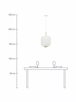 Westwing Collection Design Pendelleuchte Misaki aus Reispapier, Ø 35 x H 63 cm -Leuchten Verkaufsladen Design Pendelleuchte Misaki aus Reispapier 9