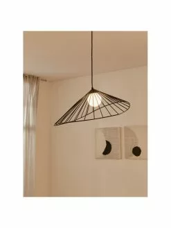 Westwing Collection Design Pendelleuchte Silvan in Schwarz, B 59 x H 20 cm -Leuchten Verkaufsladen Design Pendelleuchte Silvan in Schwarz 4