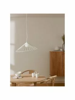 Westwing Collection Design Pendelleuchte Silvan in Wei&szlig;, B 59 x H 20 cm -Leuchten Verkaufsladen Design Pendelleuchte Silvan in Weiss 3