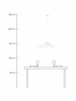 Westwing Collection Design Pendelleuchte Silvan in Wei&szlig;, B 59 x H 20 cm -Leuchten Verkaufsladen Design Pendelleuchte Silvan in Weiss 4