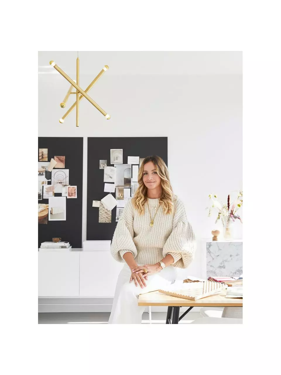 Westwing Collection Design Pendelleuchte Sticks, Ø 60 cm 5 Westwing Collection Design Pendelleuchte Sticks, Ø 60 cm – Bild 3