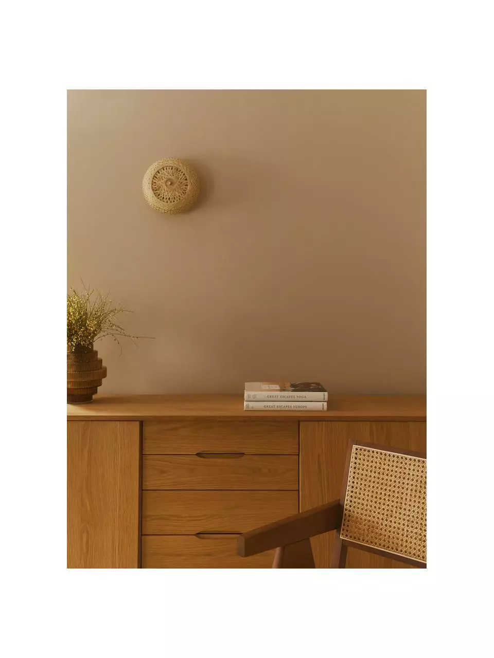 Westwing Collection Design Wandleuchte Evelyn aus Bambus, naturbelassen, Ø 25 cm, T 10 cm 4 Westwing Collection Design Wandleuchte Evelyn aus Bambus, naturbelassen, Ø 25 cm, T 10 cm – Bild 2