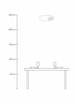 Dimmbare LED-Deckenleuchte Fuline in Wei&szlig;, Ø 50 x H 5 cmNur noch wenige verfügbar -Leuchten Verkaufsladen Dimmbare LED Deckenleuchte Fuline in Weiss 2