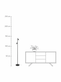 Nordlux Dimmbare LED-Leselampe Omari in Schwarz, B 20 x H 141 cm -Leuchten Verkaufsladen Dimmbare LED Leselampe Omari in Schwarz 2