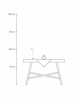 Nordlux Dimmbare LED-Schreibtischlampe Omari in Wei&szlig;, B 10 x H 40 cm -Leuchten Verkaufsladen Dimmbare LED Schreibtischlampe Omari in Weiss 2