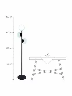Dimmbare Outdoor Stehlampe Globy mit Stecker, Ø 42 x H 175 cm -Leuchten Verkaufsladen Dimmbare Outdoor Stehlampe Globy mit Stecker 2