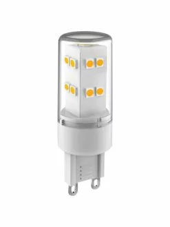 G9 Leuchtmittel, 400lm, neutrales Weiß, 3 Stück, Ø 2 x H 6 cm