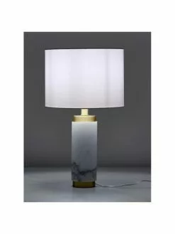 Westwing Collection Glam-Tischlampe Miranda mit Marmorfuß, Ø 28 x H 48 cm -Leuchten Verkaufsladen Glam Tischlampe Miranda mit Marmorfuss 10