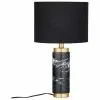 Westwing Collection Glam-Tischlampe Miranda mit Marmorfu&szlig;, Ø 28 x H 48 cm -Leuchten Verkaufsladen Glam Tischlampe Miranda mit Marmorfuss