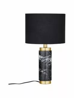 Westwing Collection Glam-Tischlampe Miranda mit Marmorfuß, Ø 28 x H 48 cm