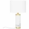 Westwing Collection Glam-Tischlampe Miranda mit Marmorfuß, Ø 28 x H 48 cm