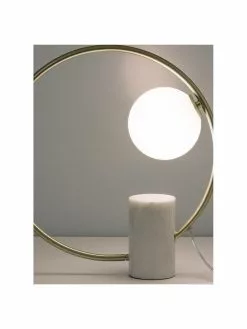 Westwing Collection Glam-Tischlampe Soho mit Marmorfu&szlig;, B 40 x H 42 cm -Leuchten Verkaufsladen Glam Tischlampe Soho mit Marmorfuss 3